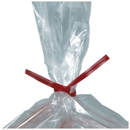 Bsc Preferred 12 x 5/32'' Red Plastic Twist Ties, 2000PK BUY00017553